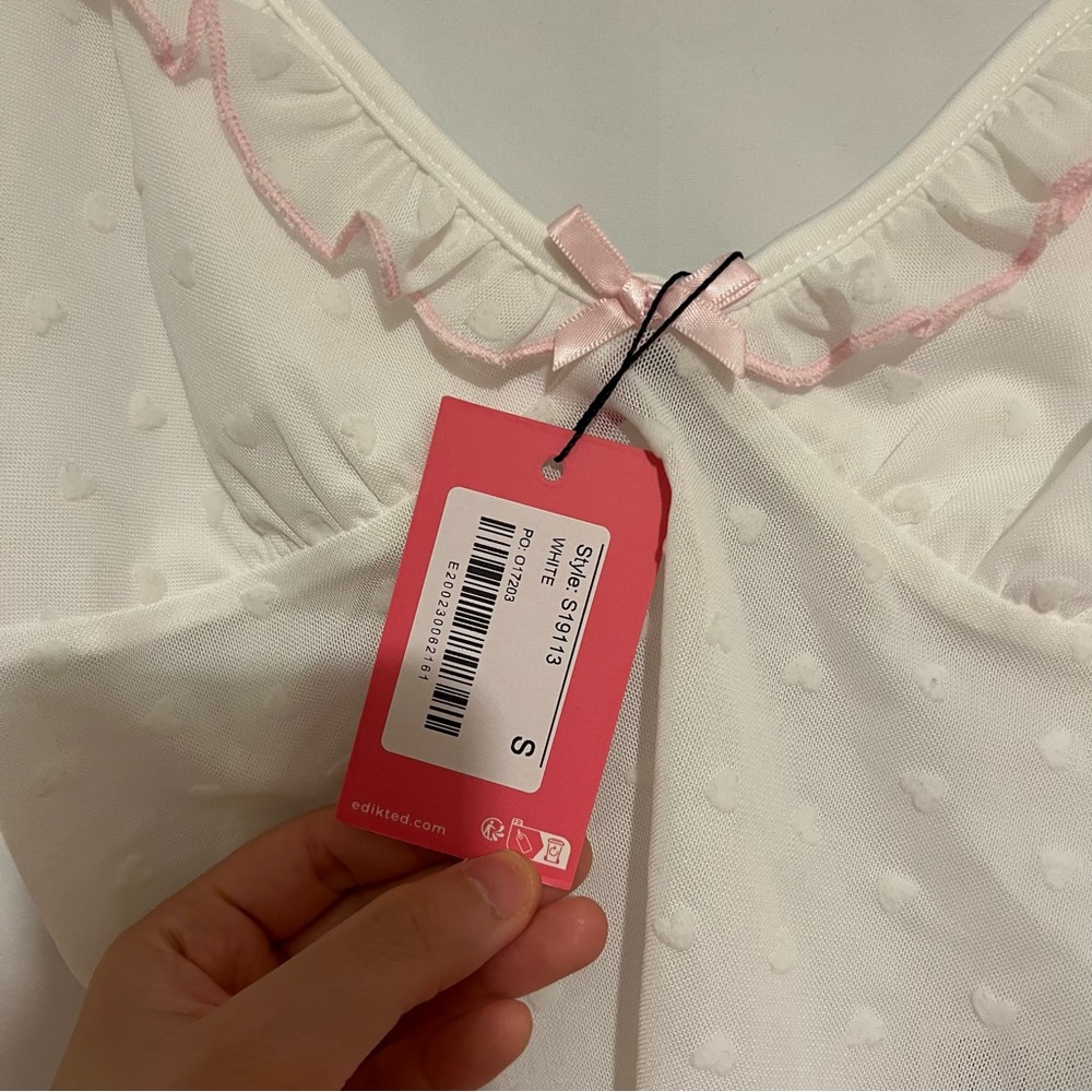 NWT Edikted White Tank Top - Picture 3 of 5